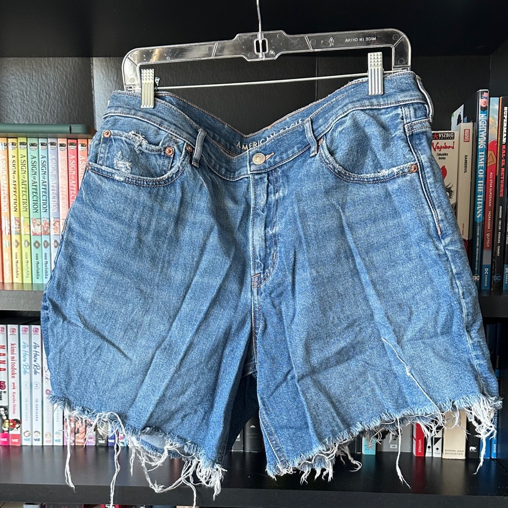 American Eagle Outfitters Frayed Hem Jean Shorts